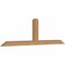 Ekena Millwork Portland Smooth Timber Gable Bracket, Western Red Cedar, 72"W x 21"H x 3 1/2"D x 3 1/2"F, 7/12 Pitch GBW072X21X0404POR00SWR - alternate 4